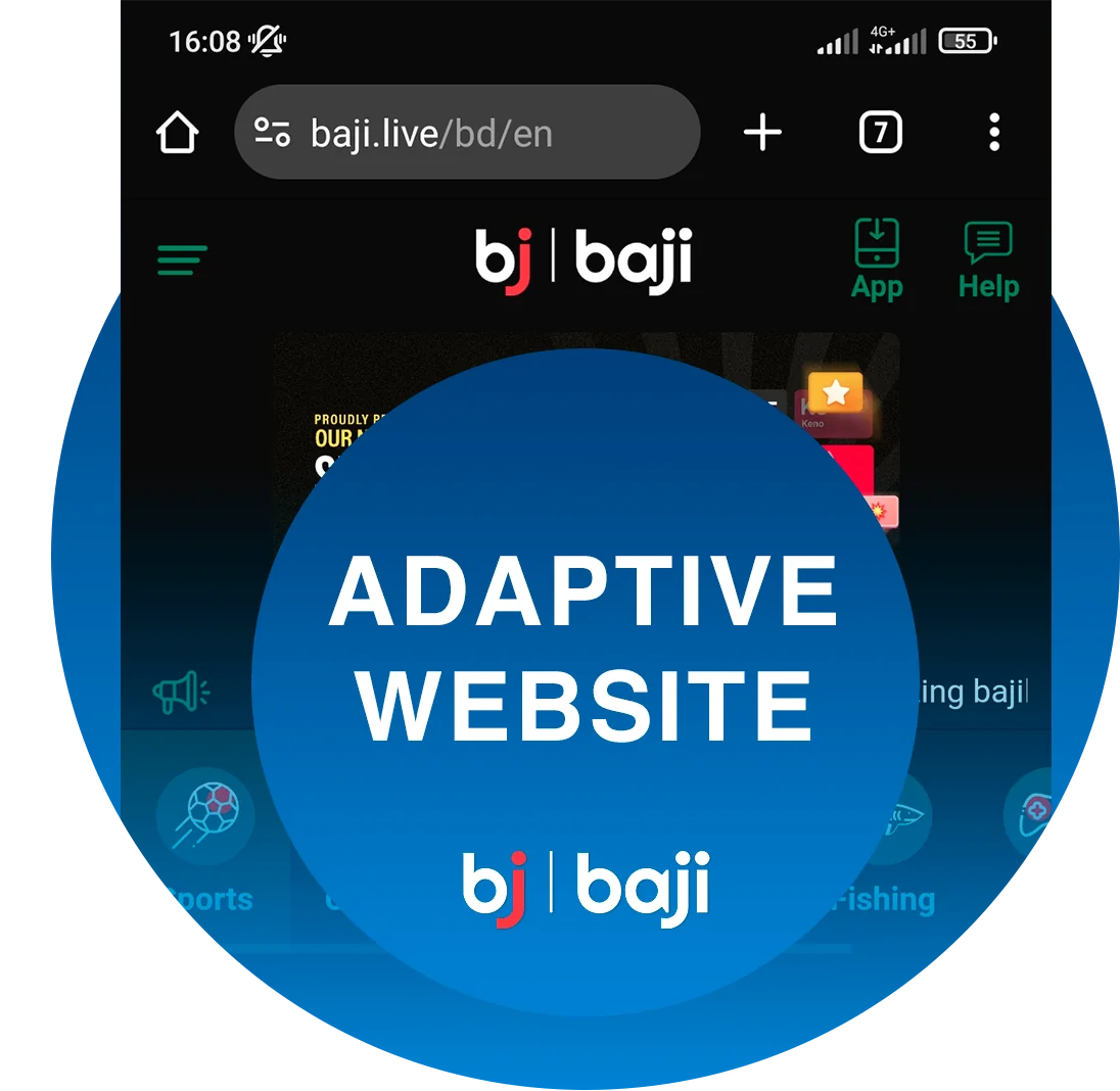 Baji Adaptive Website is as convenient as Mobile Applications