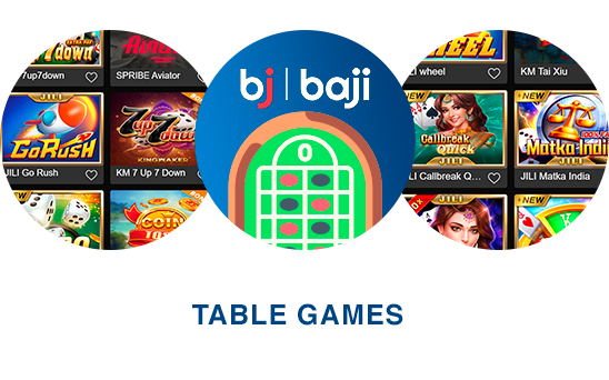 Baji Table Gamers category contain casino's essentials: roulette, blackjack, poker and other popular games
