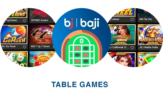 Baji Table Gamers category contain casino's essentials: roulette, blackjack, poker and other popular games