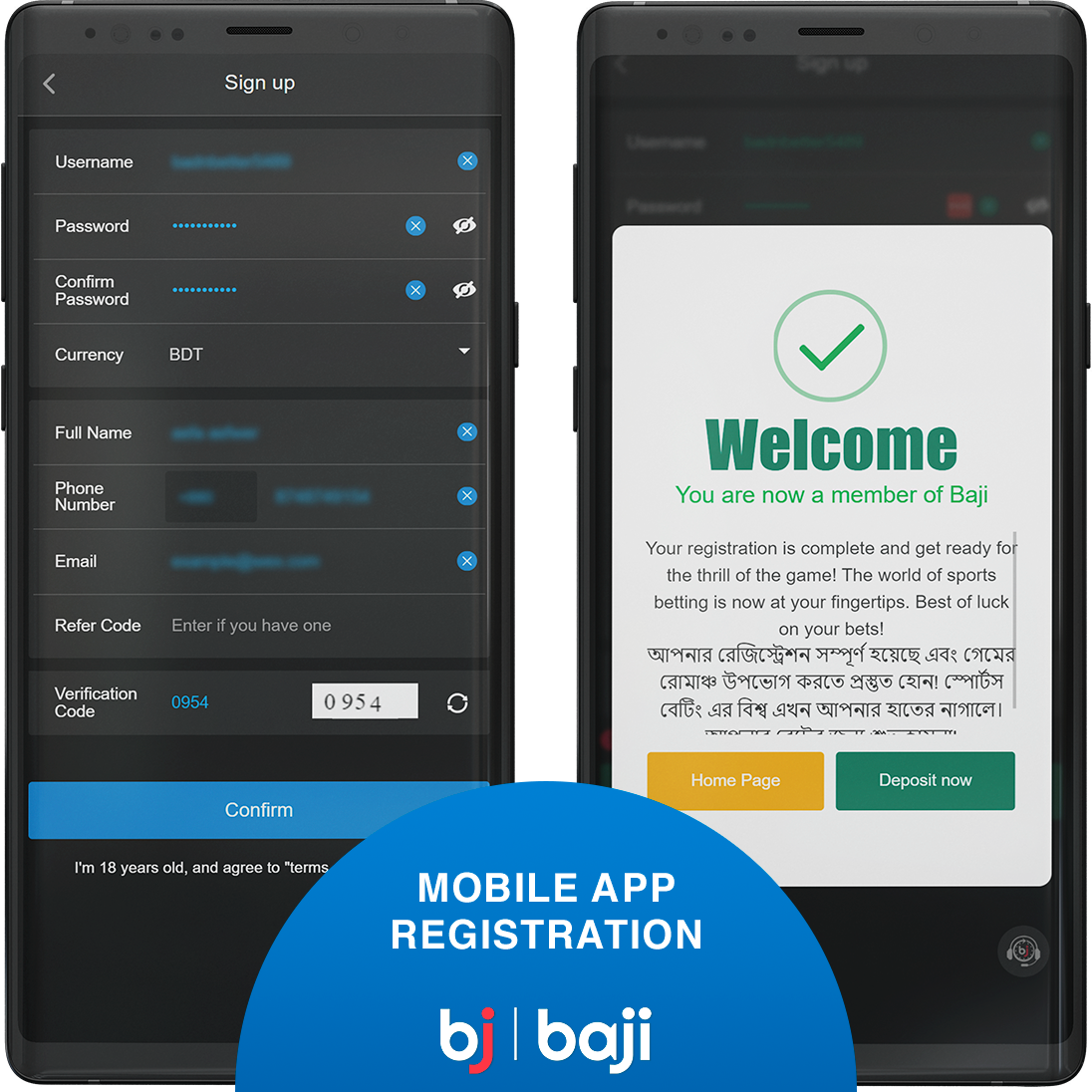 Baji App Registration Process as simple as in the web version