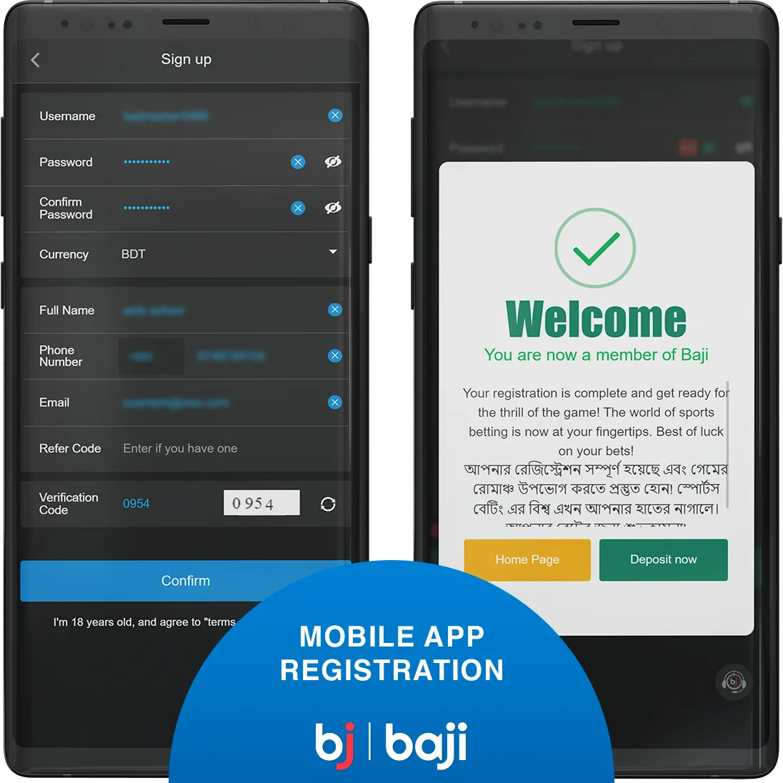Baji App Registration Process as simple as in the web version