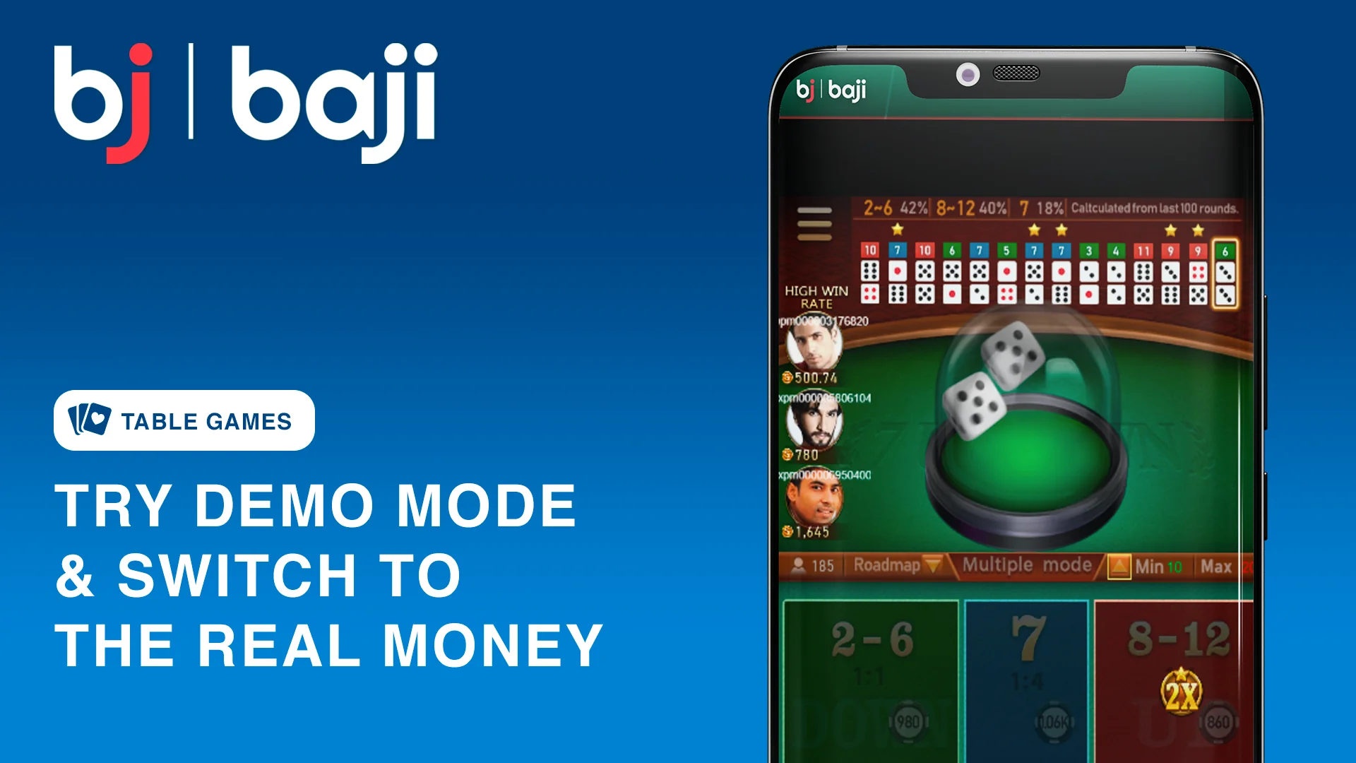 Try Demo Mode and Switch to the real money - Baji Bangladesh