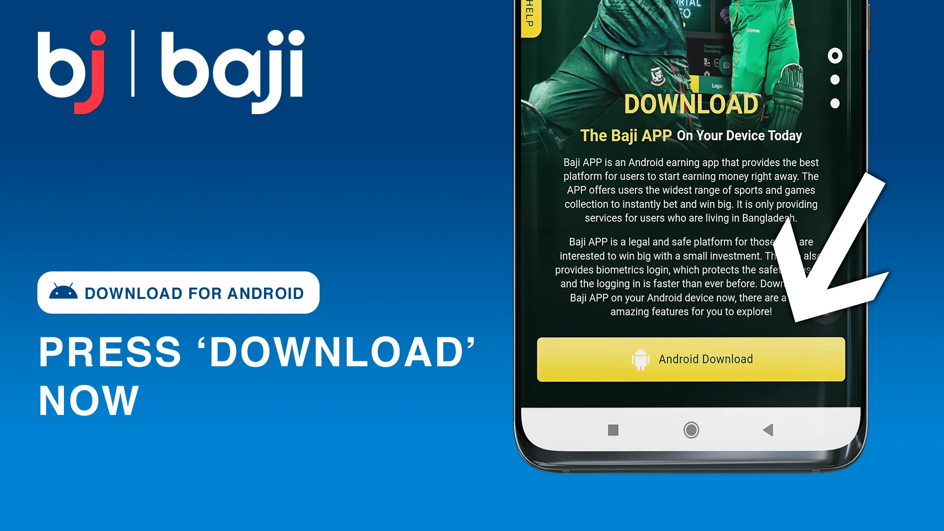 Press 'Download' button to start downloading Baji Android APK