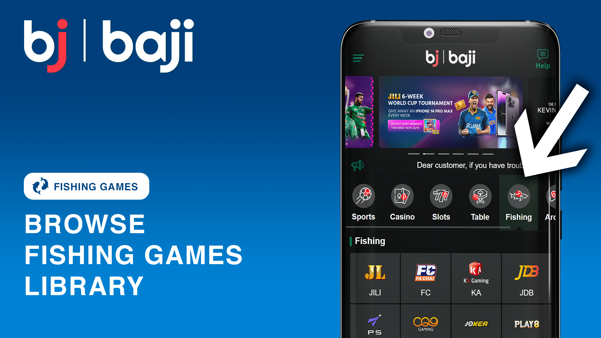 Browse Fishing Games Library at Baji