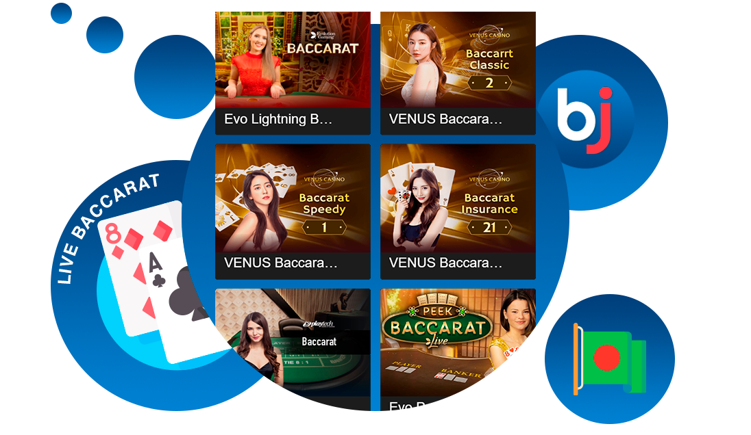 Baji এ লাইভ ব্যাকার্যাট জনপ্রিয় ক্যাসিনো গেম
