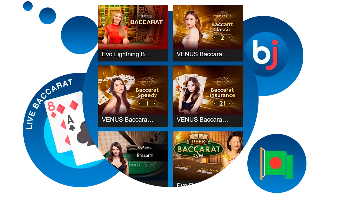 Live Baccarat is popular Casino Game at Baji