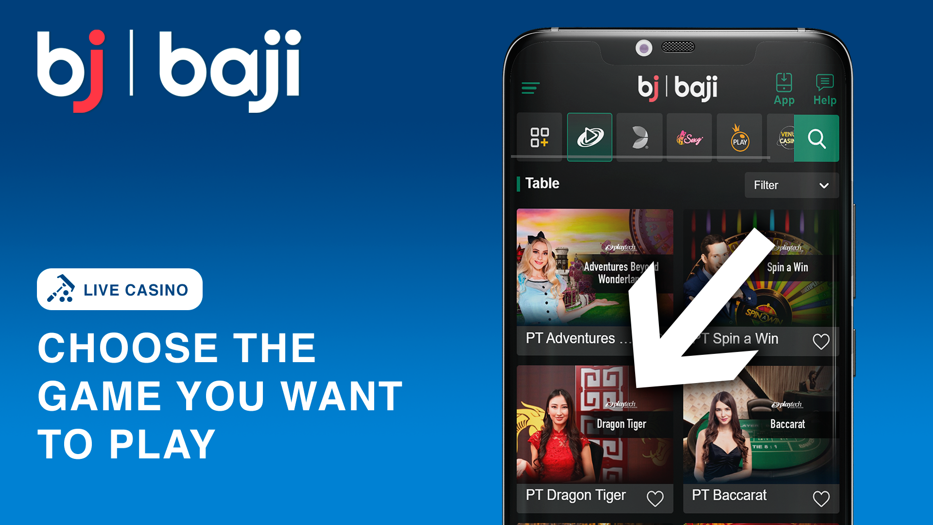 আপনি যে গেমটি খেলতে চান সেটি বেছে নিন - Baji Bangladesh