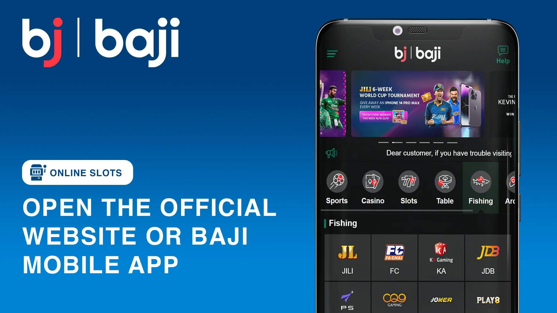 Open Official Baji Website to Play Baji Slots