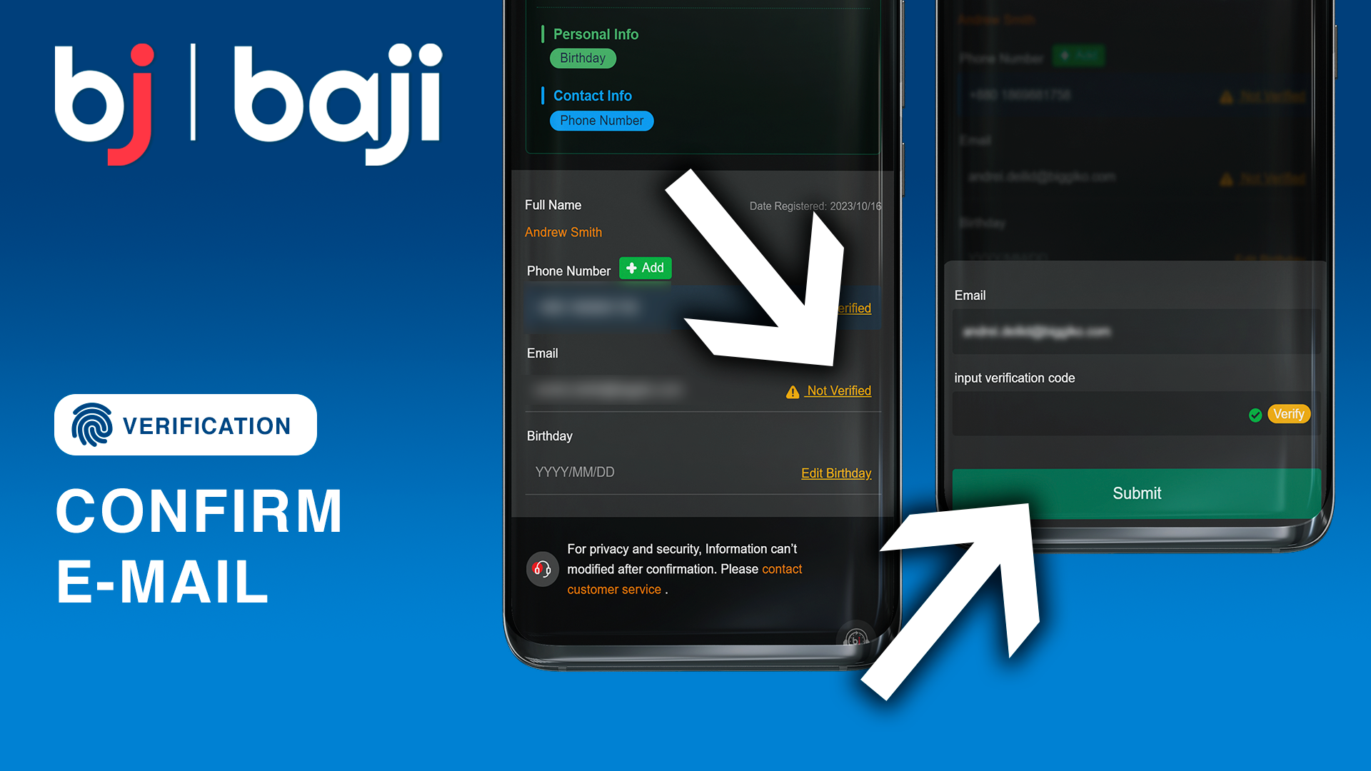 Confirm E-mail - Baji Bangladesh Verification