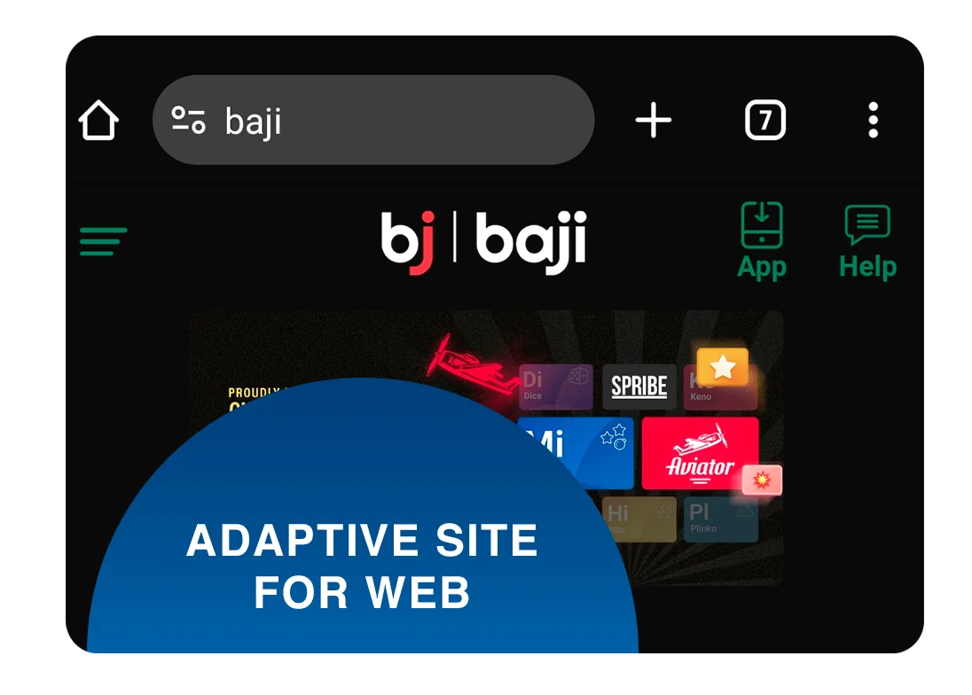 You can use Baji Adaptive Web site as easily as mobile App