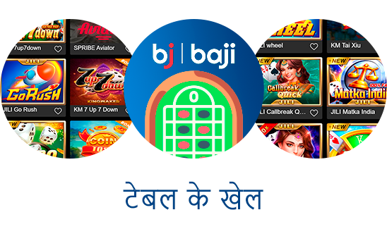 Baji टेबल गेमर्स श्रेणी में कैसीनो की आवश्यक चीज़ें शामिल हैं: रूलेट, ब्लैकजैक, पोकर और अन्य लोकप्रिय गेम