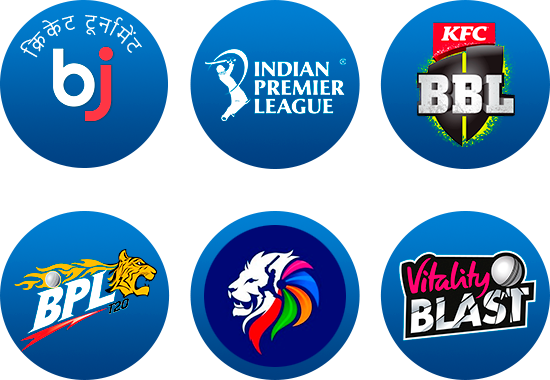आईपीएल पर सट्टा लगाने के लिए मुख्य क्रिकेट टूर्नामेंट