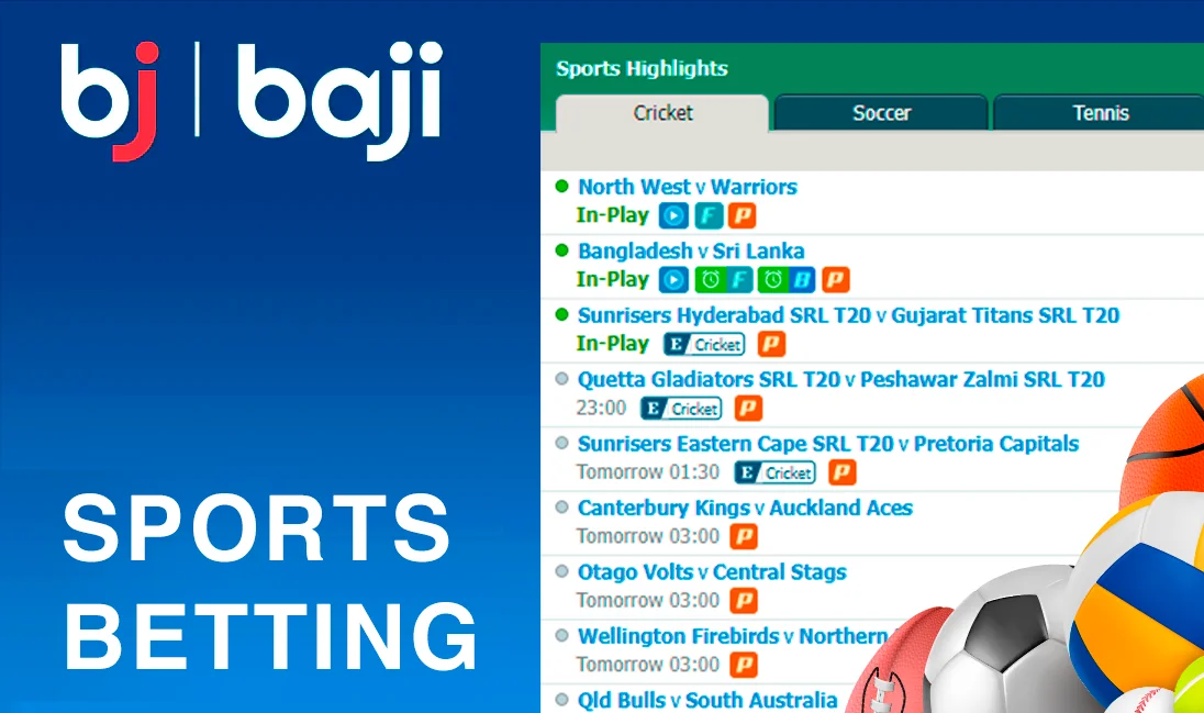 Baji Sports Betting Category